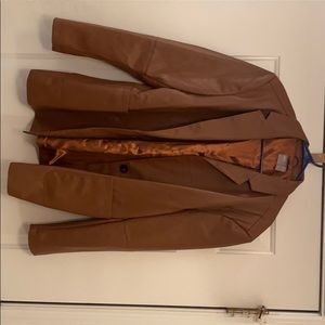 ASOS Tall series, leather jacket.